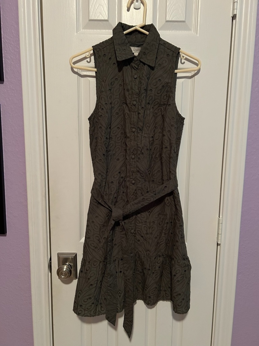LOFT Eyelet Spring/Summer Dress